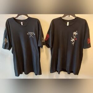 American Apparel Black Skull Graphic Men's Tees